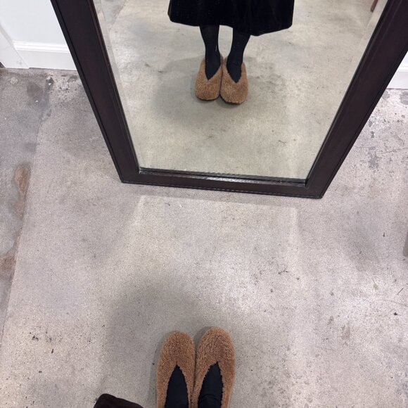 Bottega Veneta brown shearling fur flat  shoes 36 - Picture 7 of 8